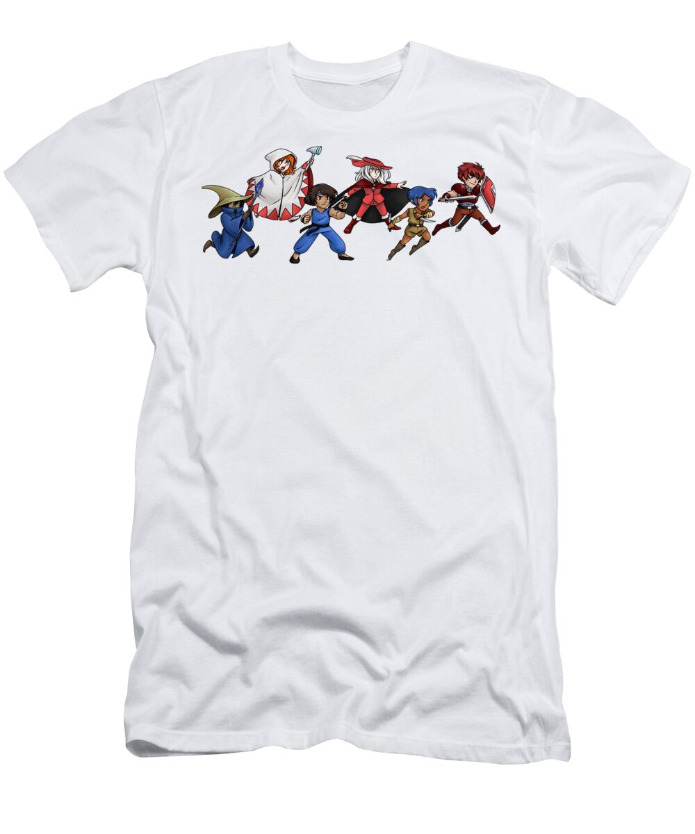 Women Men Role Final Playing Fantasy Video Games Gifts Movie Fans Anime Chipi T-Shirt