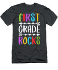 Womens First Grade Rocks 1st Grade Back to School V Neck Quynh Luan Ho T-Shirt