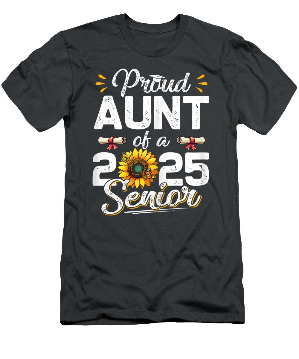 Womens Proud Aunt of a Class of 2025 Senior Graduation 2025 Dhbubble T-Shirt