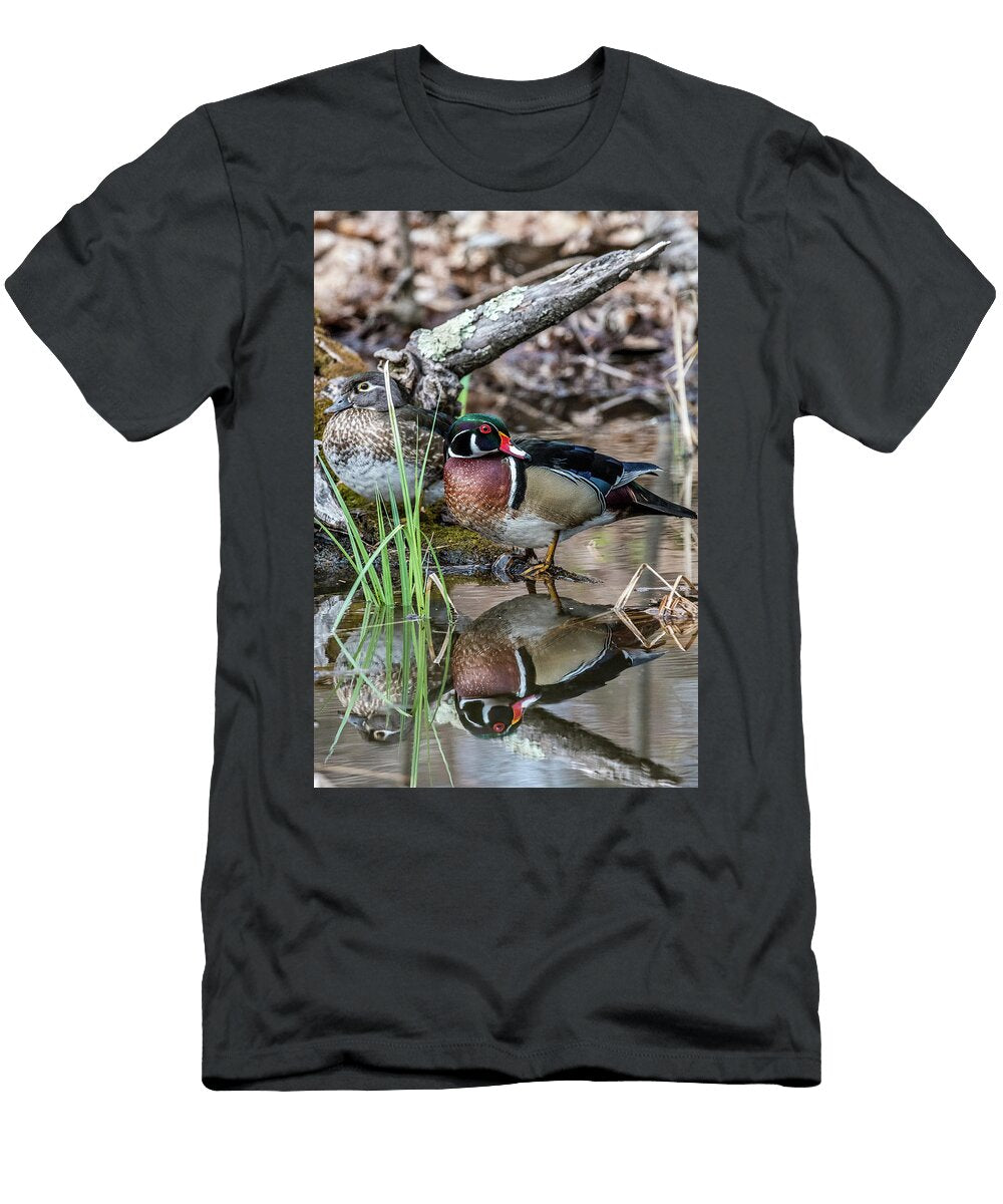 Wood Duck Couple Paul Freidlund T-Shirt