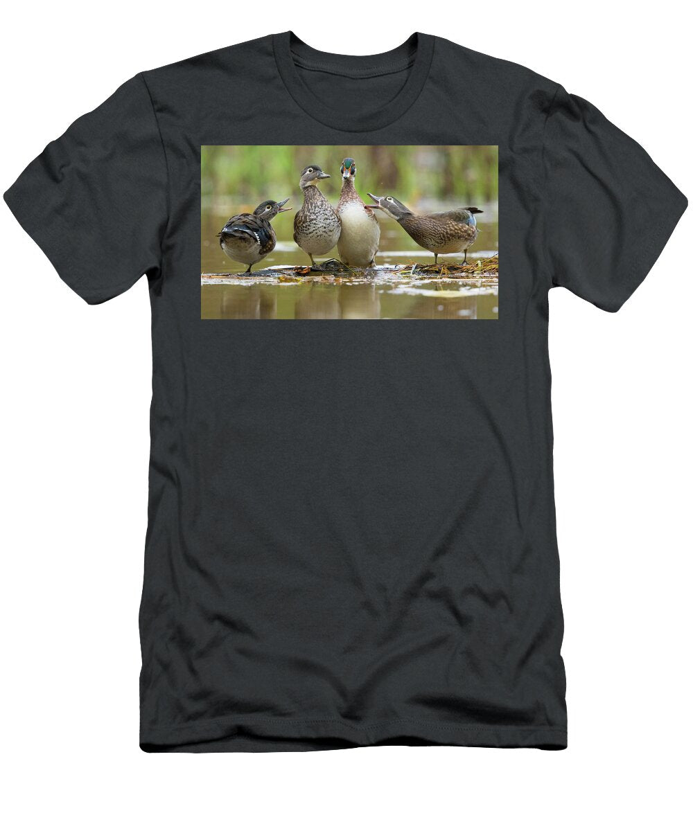 Wood Ducks New York USA Marie Read Natureplcom T-Shirt