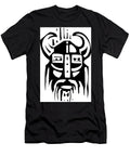 Woodcut Viking Face Jeffrey Thompson T-Shirt