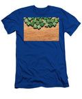 Wooden Green Shamrocks Laying on the Wooden Floor Michal Bednarek T-Shirt