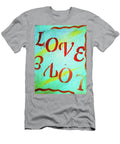 Wordart Love Blue Barbara Searcy T-Shirt