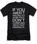 Work for It Gym Hustle Success Motivational Matthew Chan T-Shirt