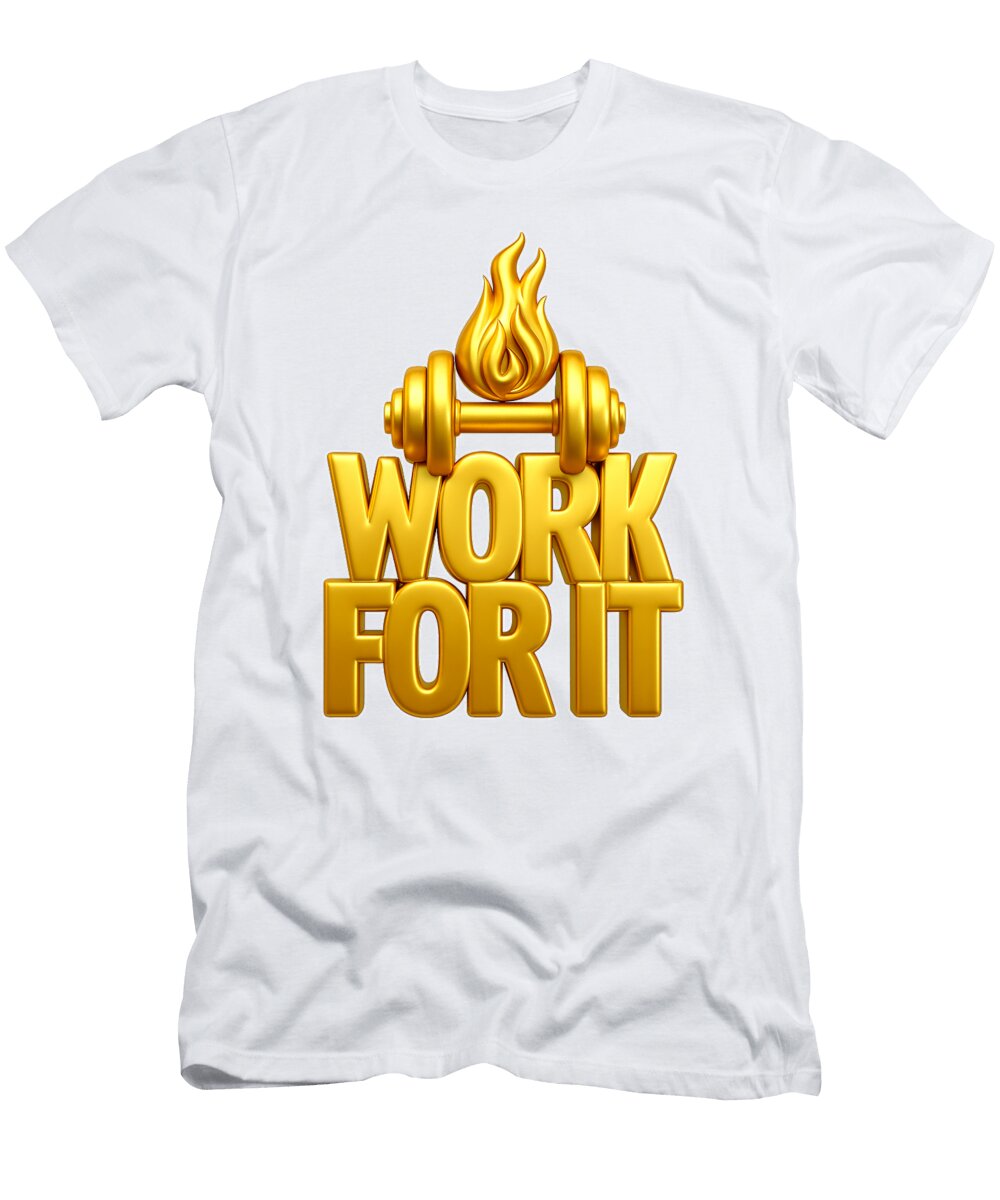 Work for It in Gold Flame Bella Kismet T-Shirt