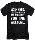 Work Hard and Be Patient Gym Success Hustle Motivational Matthew Chan T-Shirt