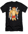 Work Out Sloth with Muscles and Dumbbells Licensed Art T-Shirt