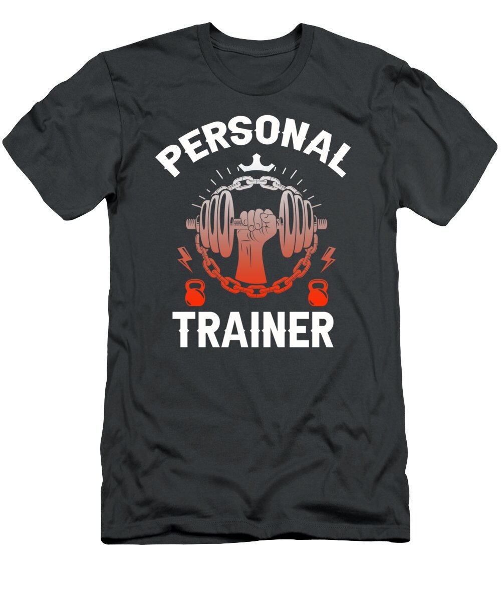 Workout Gift Dumbbell Personal Trainer Beck Mount T-Shirt