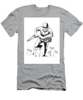 World War Two American Gi Soldier Running with Rifle Front View Comics Style Drawing Aloysius Patrimonio T-Shirt