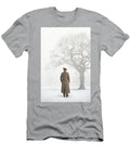 World War Two Soldier Standing in Snow Lee Avison T-Shirt