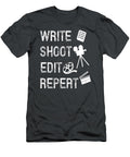 Write Shoot Edit Repeat Movie Filmmaker Camero Aleeza T-Shirt