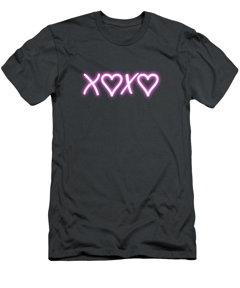 Xoxo Pink Neon Delphimages Photo Creations T-Shirt
