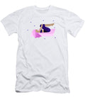 Yoga Girl Practising Wind Removing Pose Barefoot Bodeez Art T-Shirt