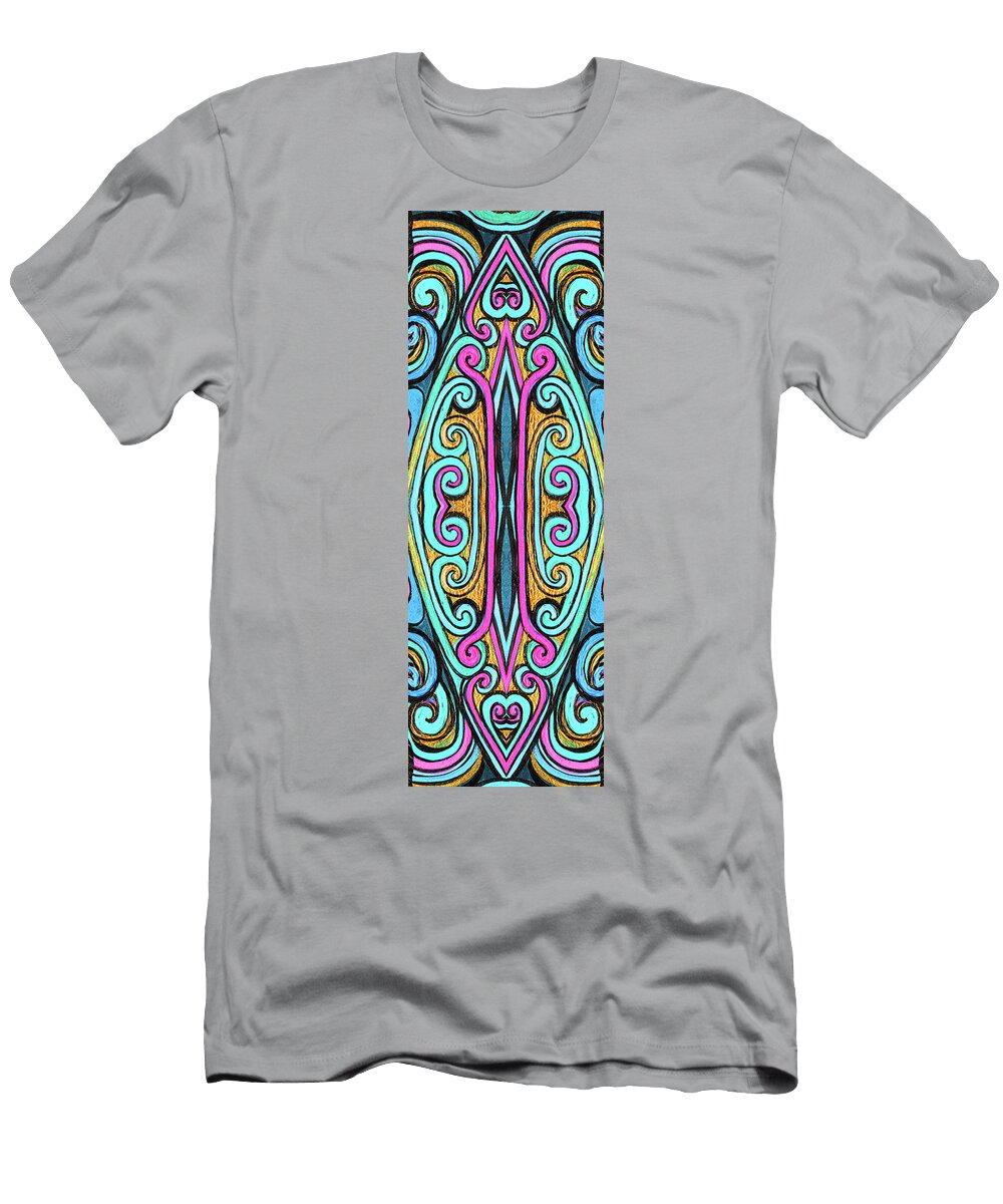 Yoga Mat Swirly Design Stephen Humphries T-Shirt