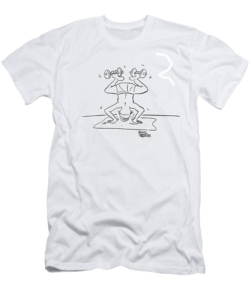 Yogi Upside Down Weightlifting with Feet Jonny Hawkins T-Shirt