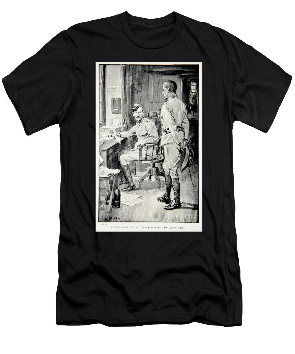 Yorke Receives a Despatch From Baden Powell an Illustration From with Roberts to Pretoria a Tale of the South African War By Ga Henty Pub London 1902 William Rainey T-Shirt