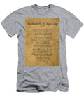 You Shook Me All Night Long By Ac DC Vintage Song Lyrics on Parchment Design Turnpike T-Shirt