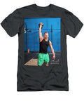 Young Man Exercising with Kettlebells in Gym Stefano Cavoretto T-Shirt