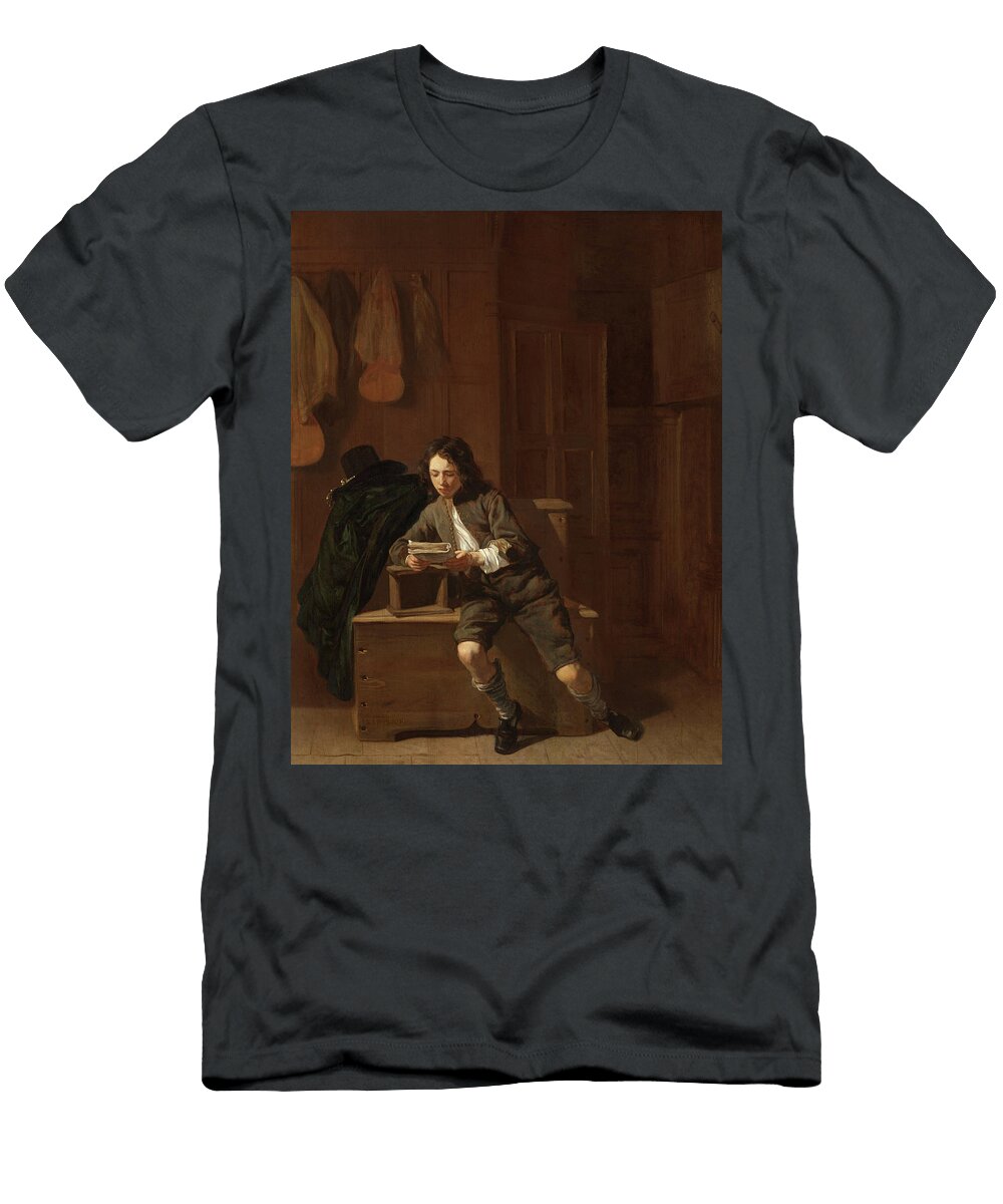 Young Man Reading Jacob Van Loo T-Shirt