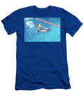 Young Woman Doing Water Aerobics in Indoor Pool Sporting Concept Maria Kray T-Shirt