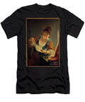 Young Woman Reading a Letter By Jean Raoux 18th Century Painting Jean Raoux T-Shirt