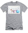 Young Woman Training with Fitball At Fitness Club Michal Bednarek T-Shirt