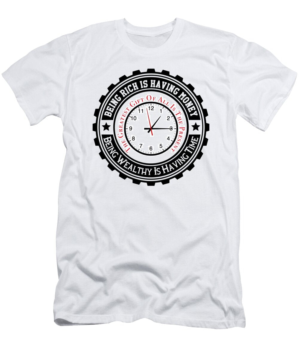Your Greatest Gift the Present Motivational Artwork T-Shirt