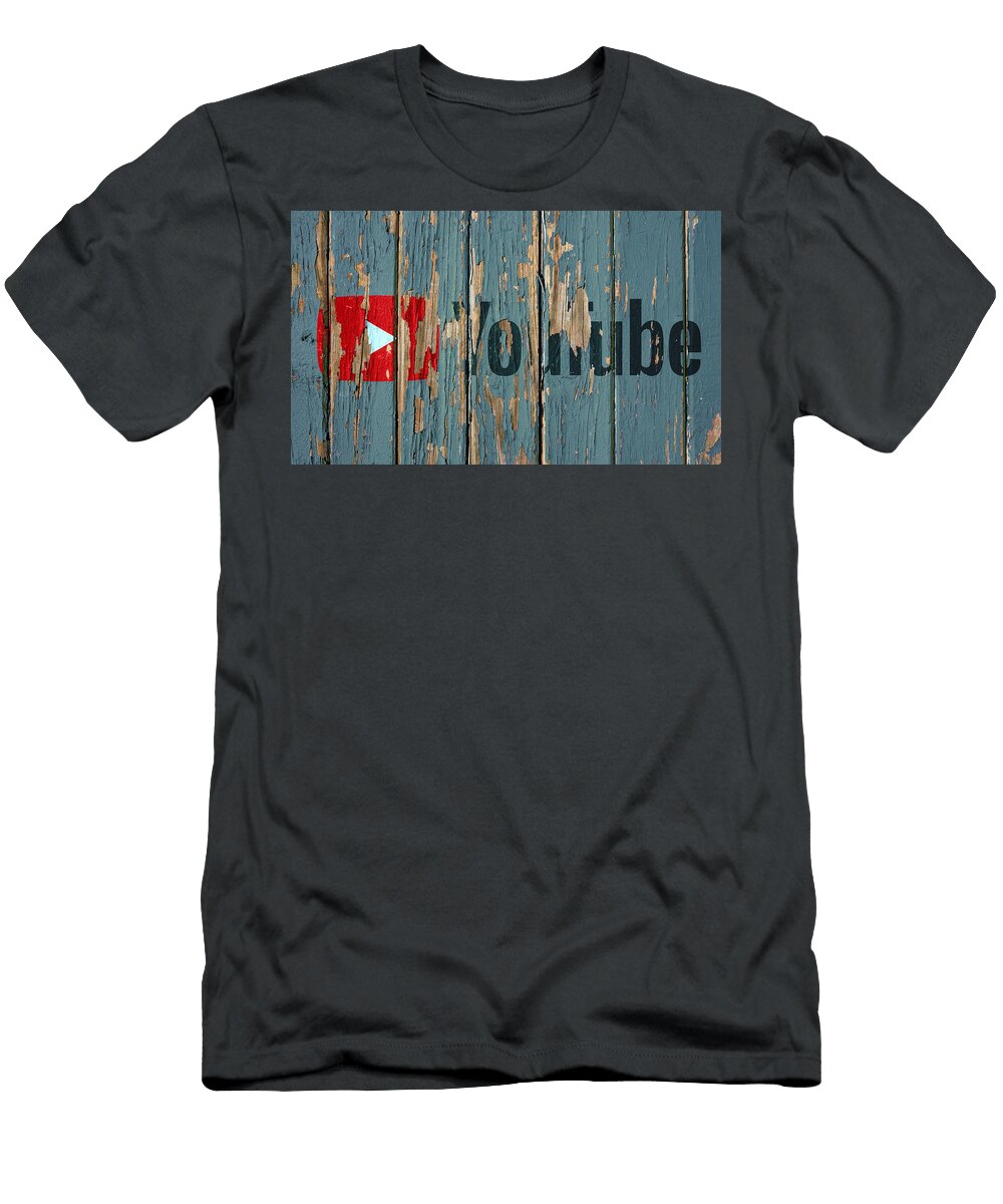 Youtube Vintage Logo on Old Wall Design Turnpike T-Shirt