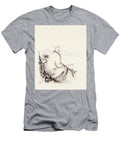 Zen Sumi E Artwork of an Old Asian Scholar Monk Meditating with Awen Fine Art Prints T-Shirt
